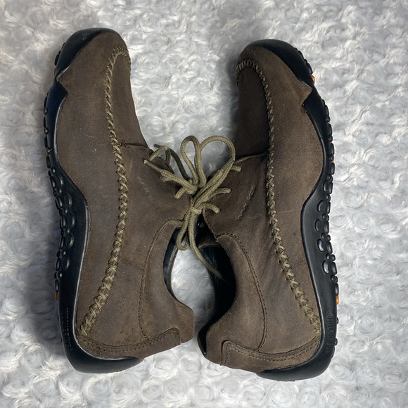 Wolverine leather tie moccasin size 8 slip resistant ICS - Picture 4 of 10